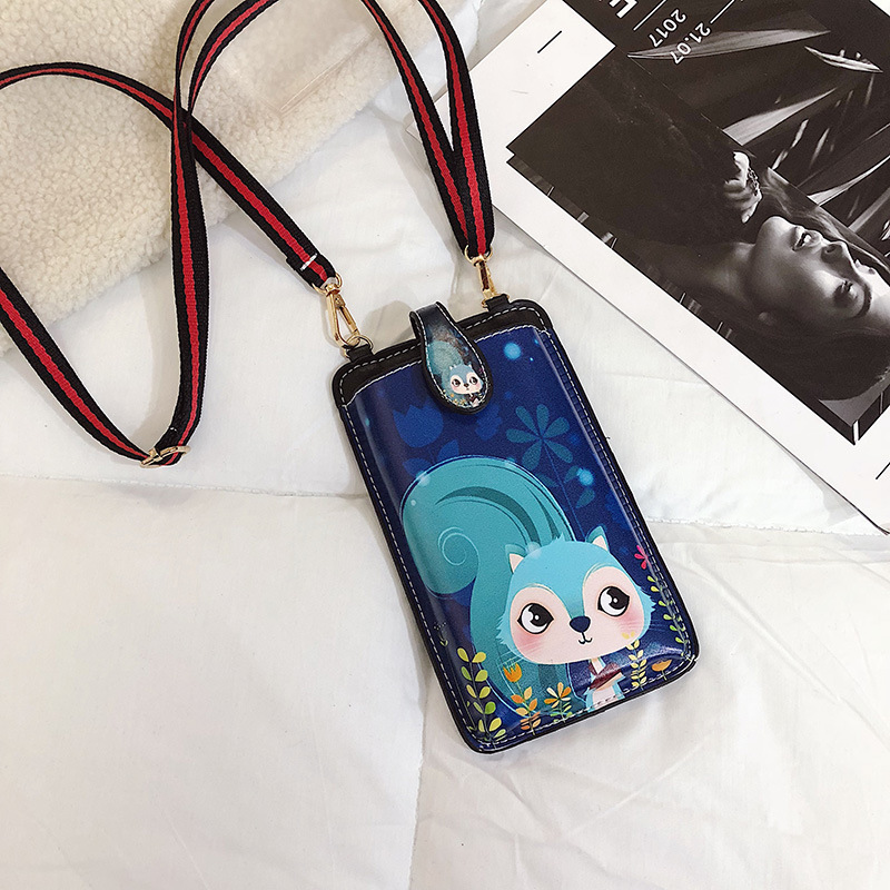 Printed Cartoon Mobile Phone Bag