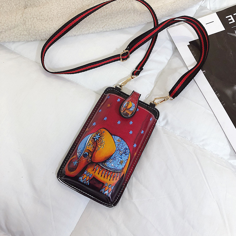 Printed Cartoon Mobile Phone Bag