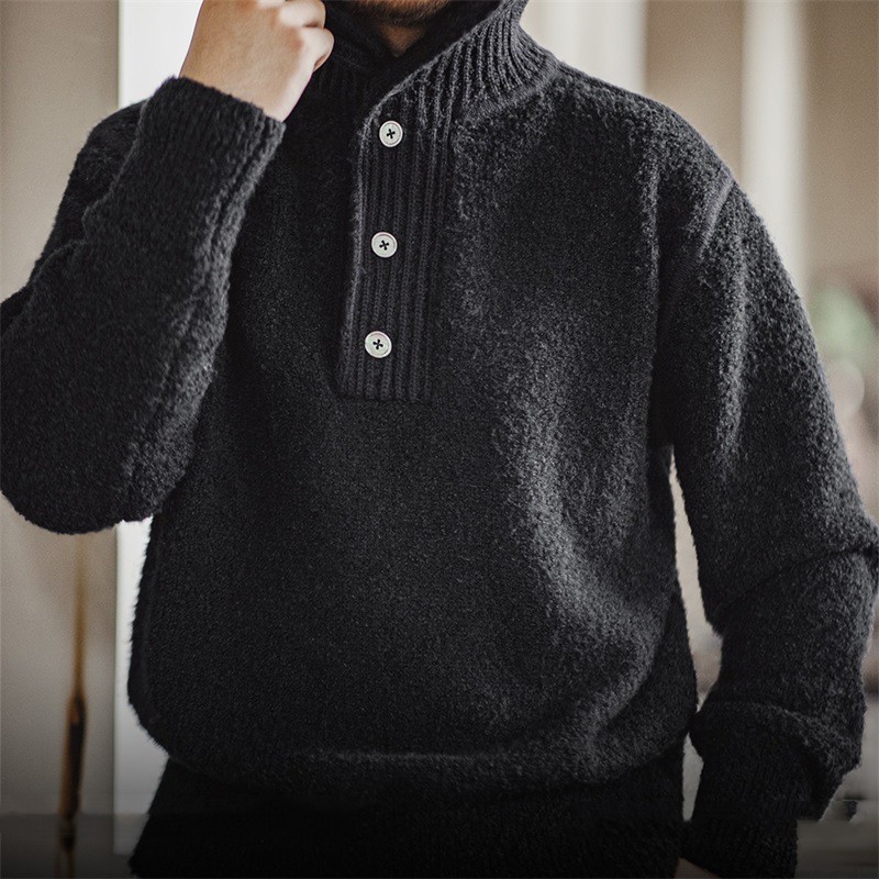 Lapel Thermal Head Cover Thick Sweater Image 6