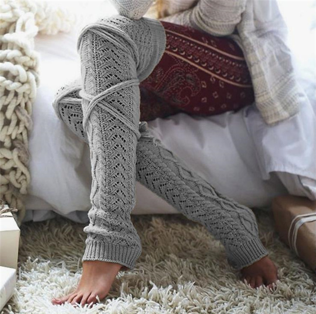 Knitted Stockings Khaki