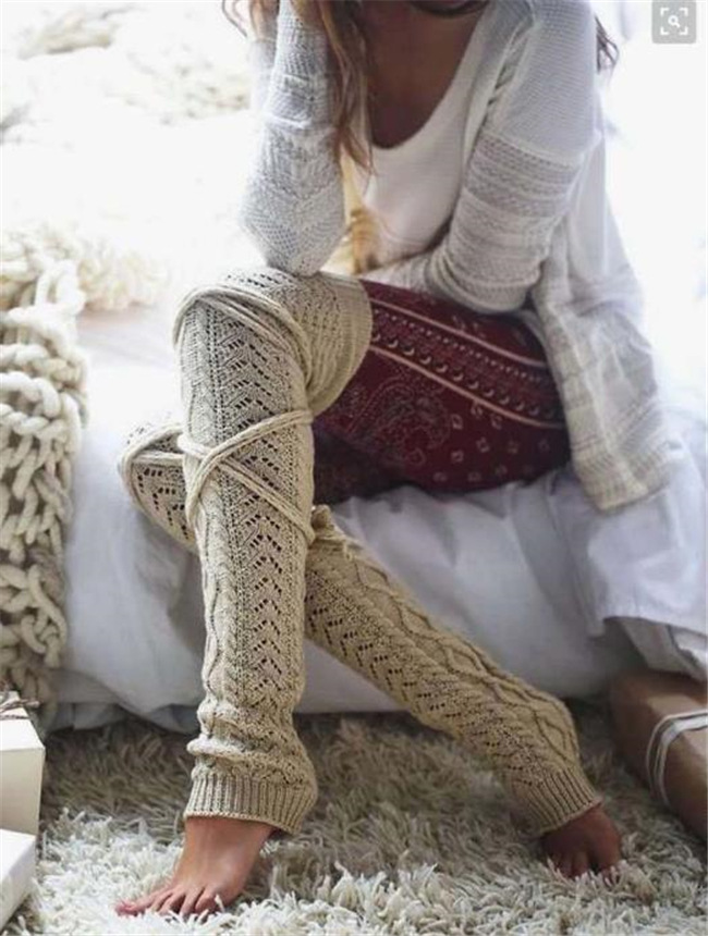 Knitted Stockings Wine