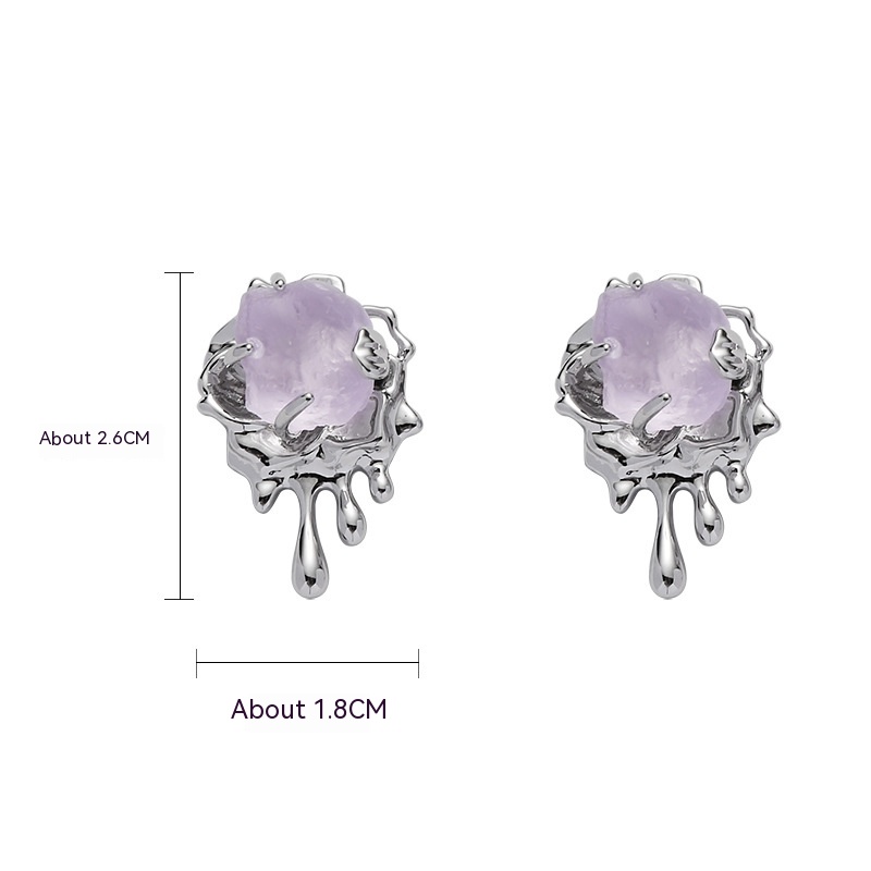 Women's Purple Glacier Necklace Image 4
