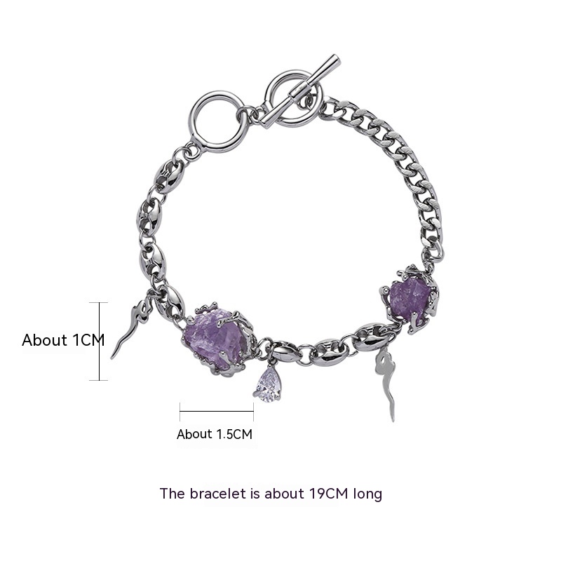 Women's Purple Glacier Necklace Image 5