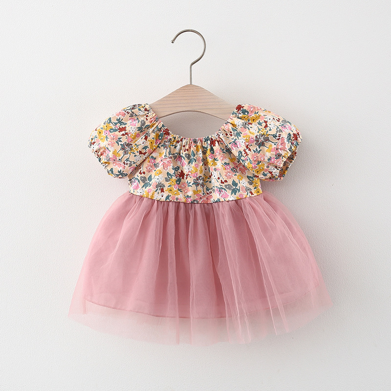 Infant Floral Dress in Pink
