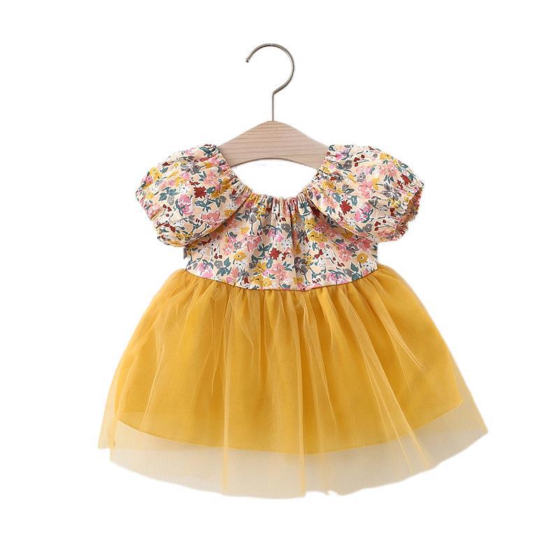 Different Angles of Infant Floral Dress