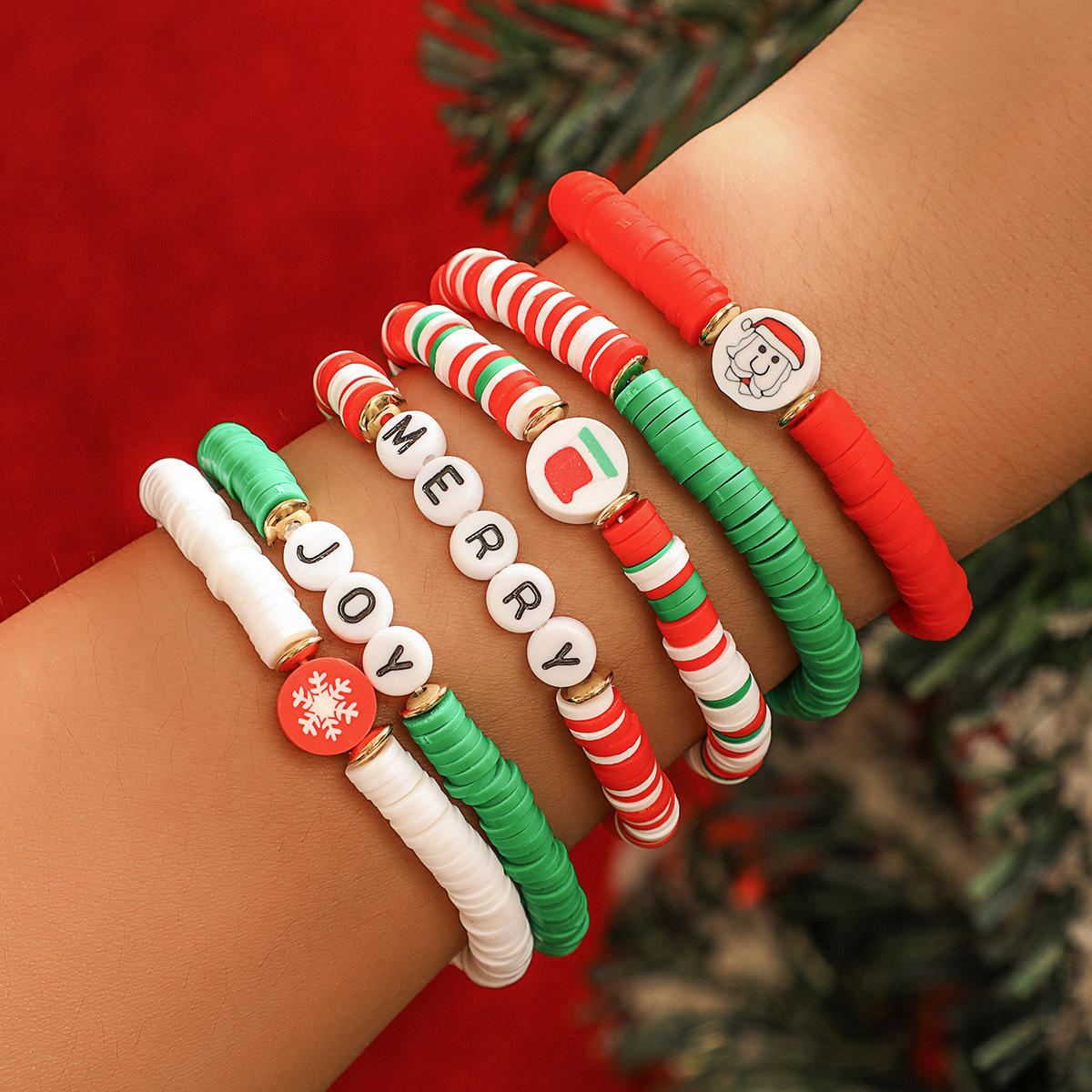 Colorful Polymer Clay Bracelet