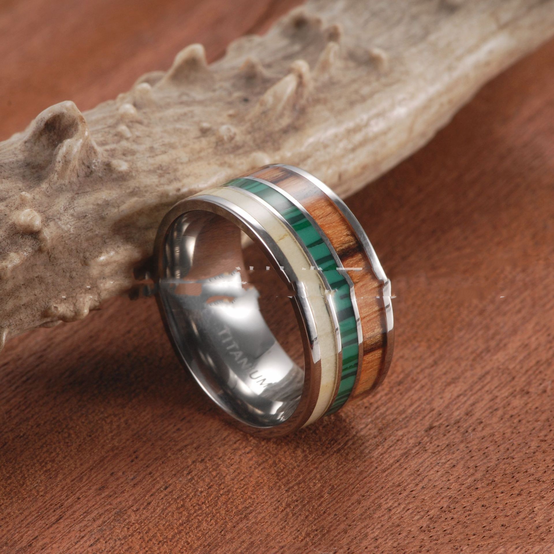 European and American Summer Trend Pure Titanium Ring Image 4