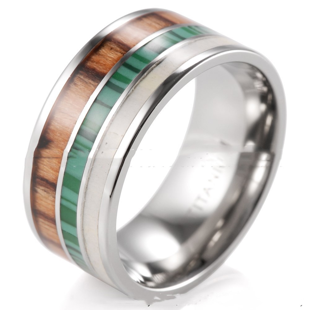 European and American Summer Trend Pure Titanium Ring Image 1