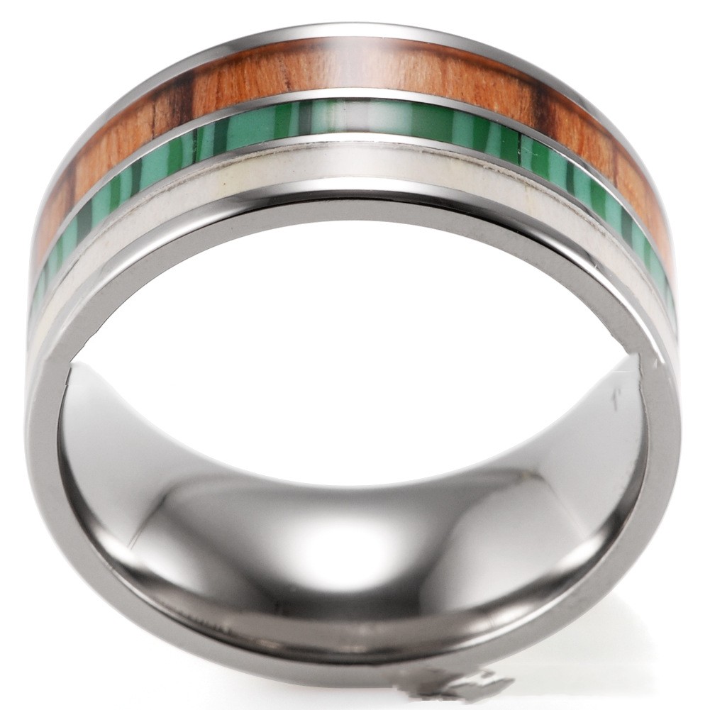 European and American Summer Trend Pure Titanium Ring Image 5