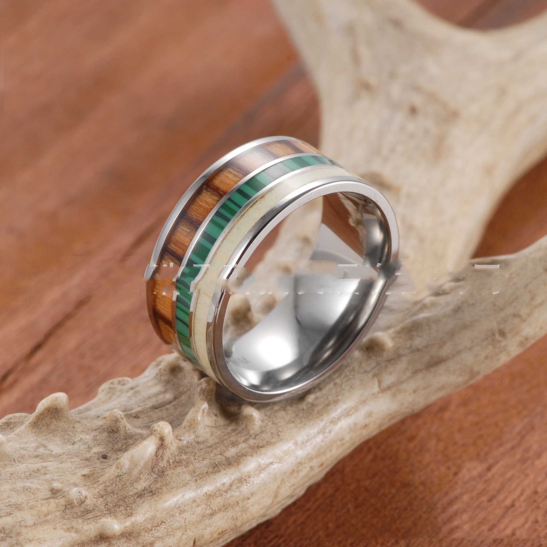 European and American Summer Trend Pure Titanium Ring Image 3