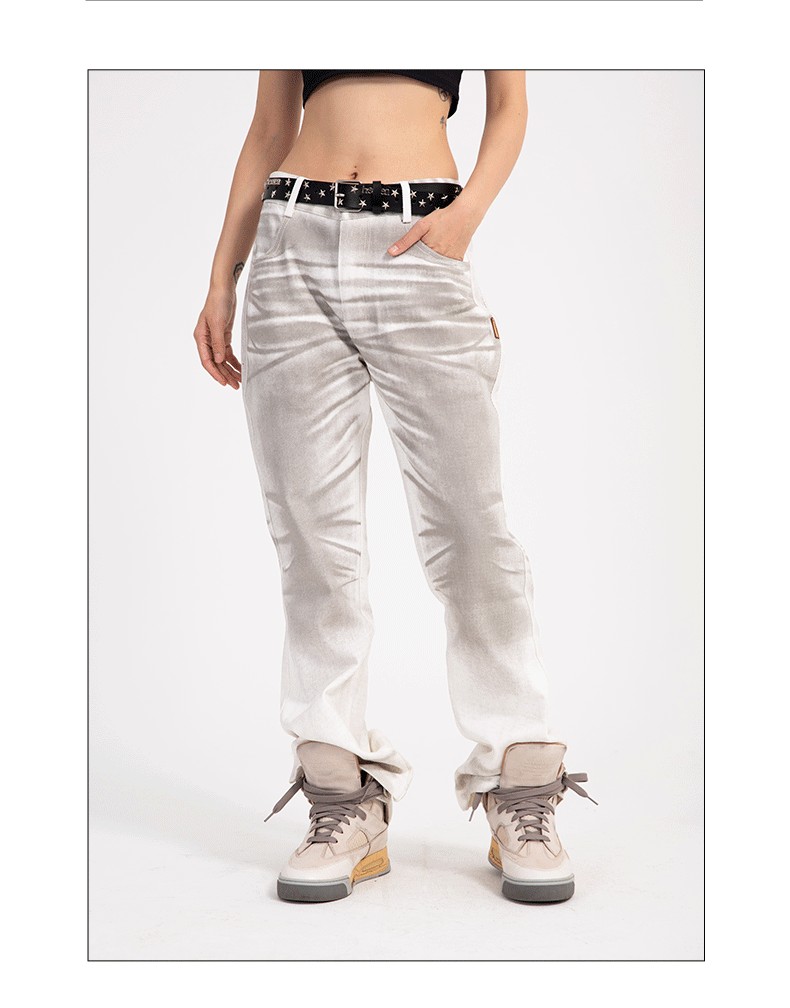 Men's High-waist Gradient Casual Jeans Lifestyle Image