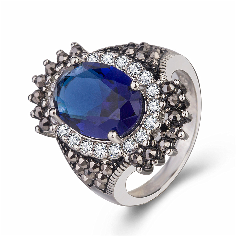 Vintage Thai Silver Gemstone Ring 3
