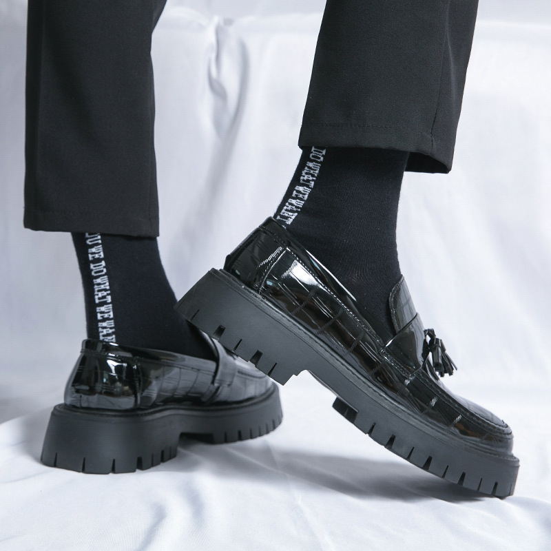 Men's New Big Toe Platform Leather Shoes 1