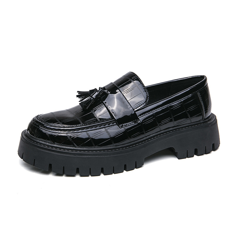 Men's New Big Toe Platform Leather Shoes 6