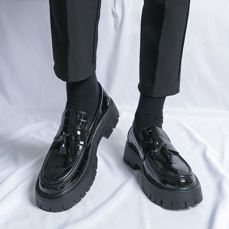 Men's New Big Toe Platform Leather Shoes 3
