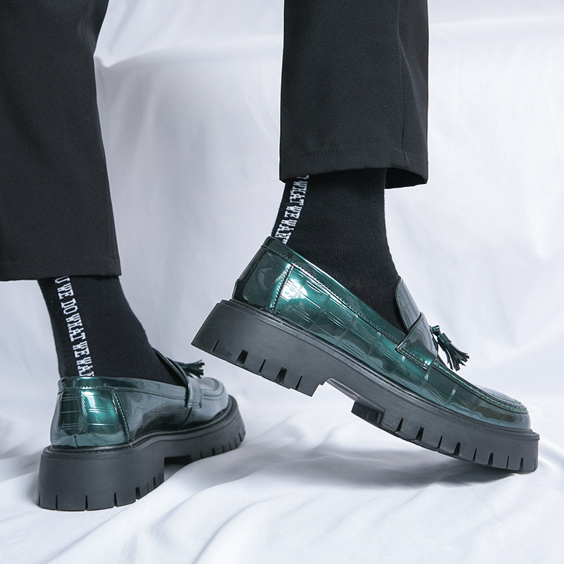 Men's New Big Toe Platform Leather Shoes 4