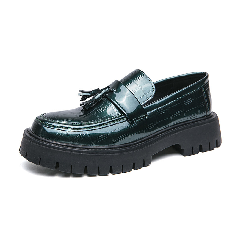 Men's New Big Toe Platform Leather Shoes 5