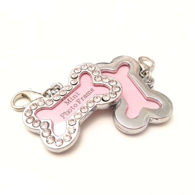 Dog Pendant with Metal Diamond - Image 1