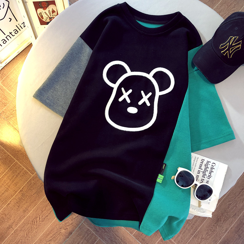 Cartoon Embroidery T-shirt Image 3