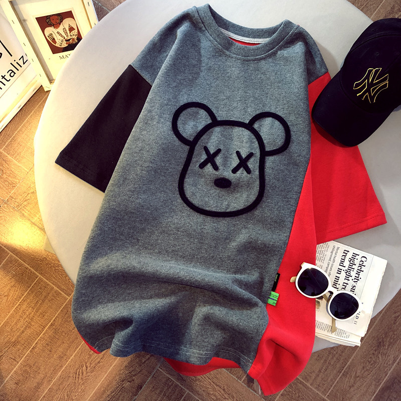 Cartoon Embroidery T-shirt Image 7