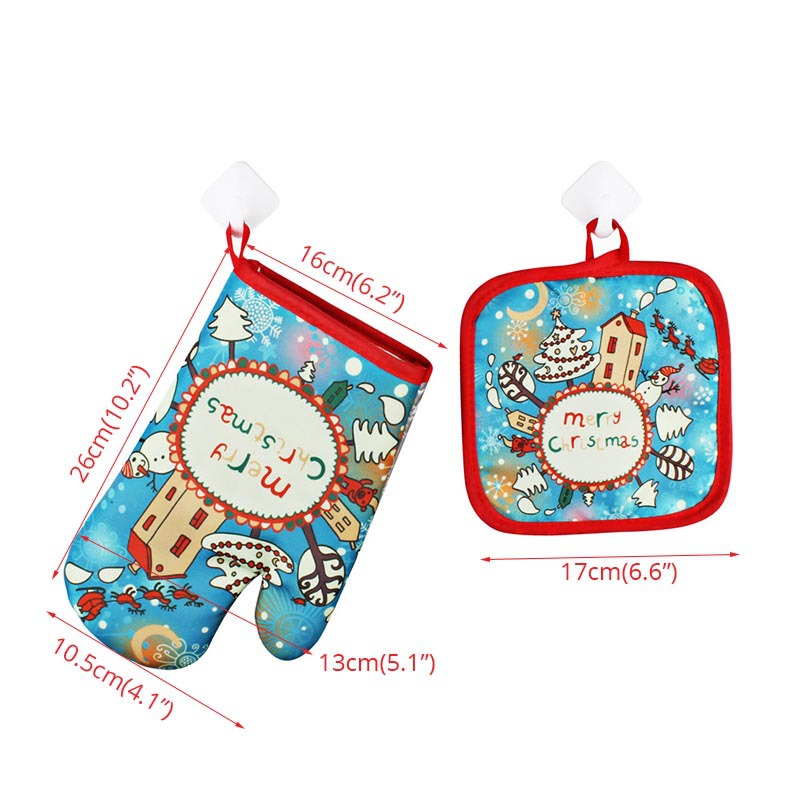 Fashion Santa Claus Microwave Insulation Pad