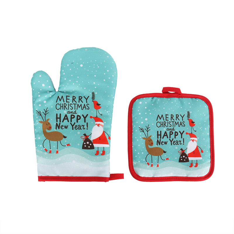 Fashion Santa Claus Microwave Insulation Pad