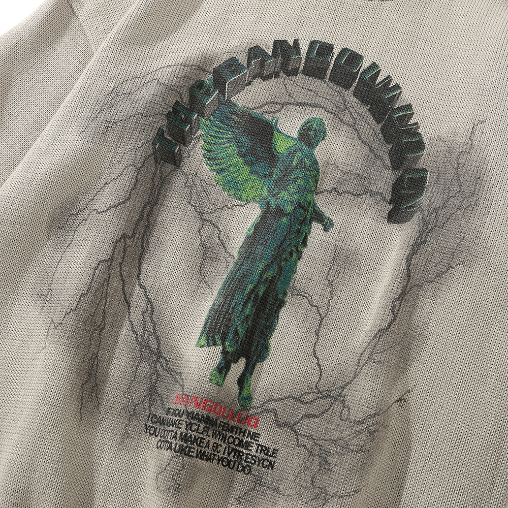Dark Statue Printed Sweater 10