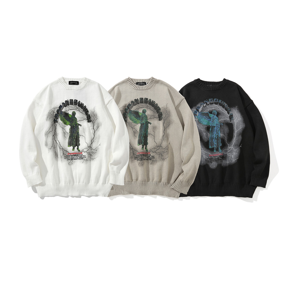 Dark Statue Printed Sweater 4