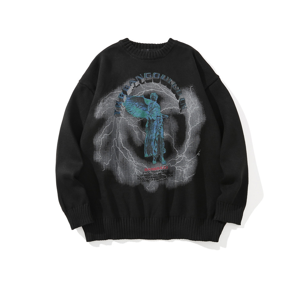 Dark Statue Printed Sweater 2