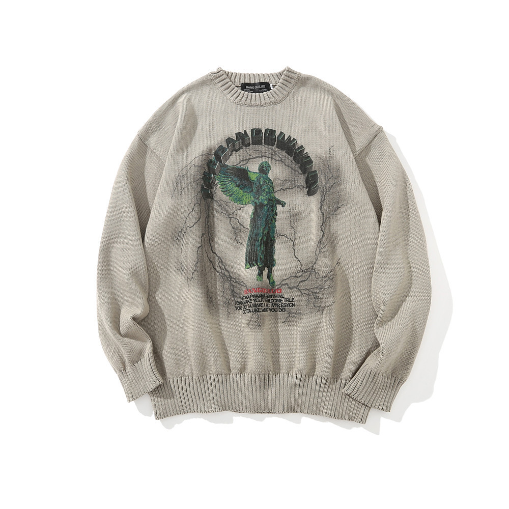 Dark Statue Printed Sweater 11