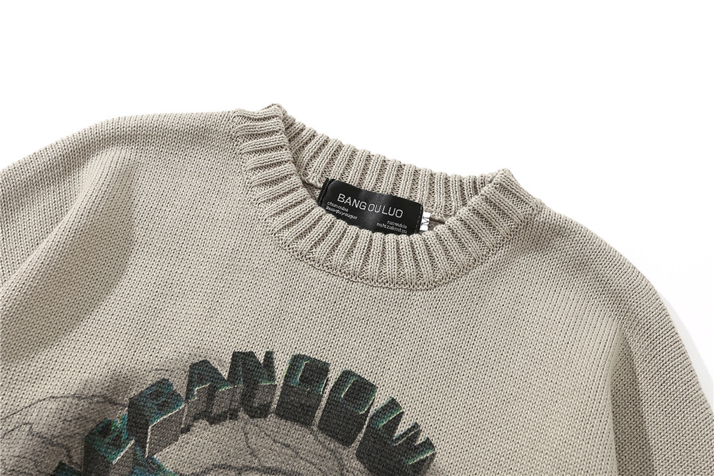 Dark Statue Printed Sweater 8