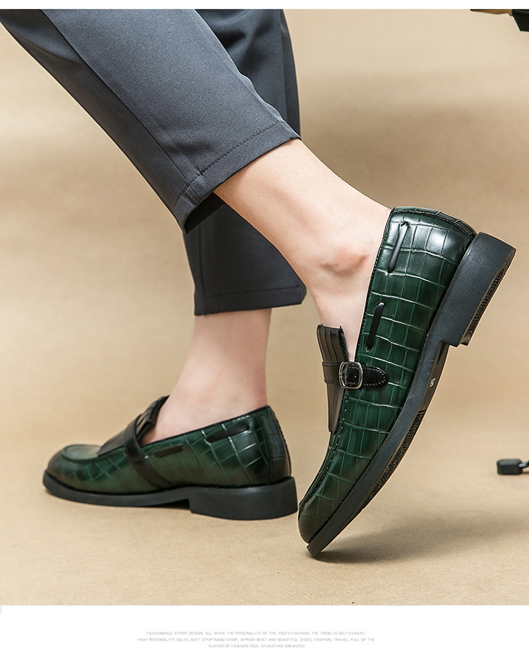 Men's Casual British Style Leather Shoes - Image 4