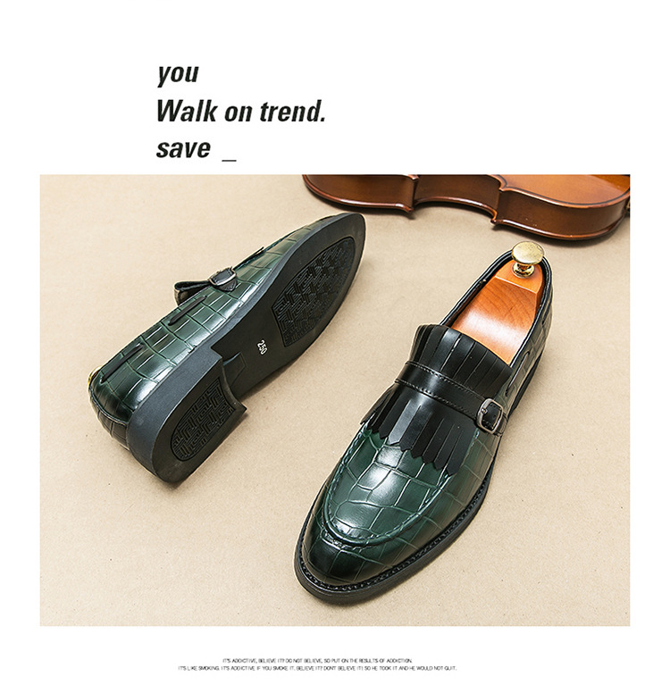 Men's Casual British Style Leather Shoes - Image 12