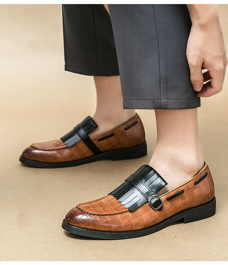 Men's Casual British Style Leather Shoes - Image 9