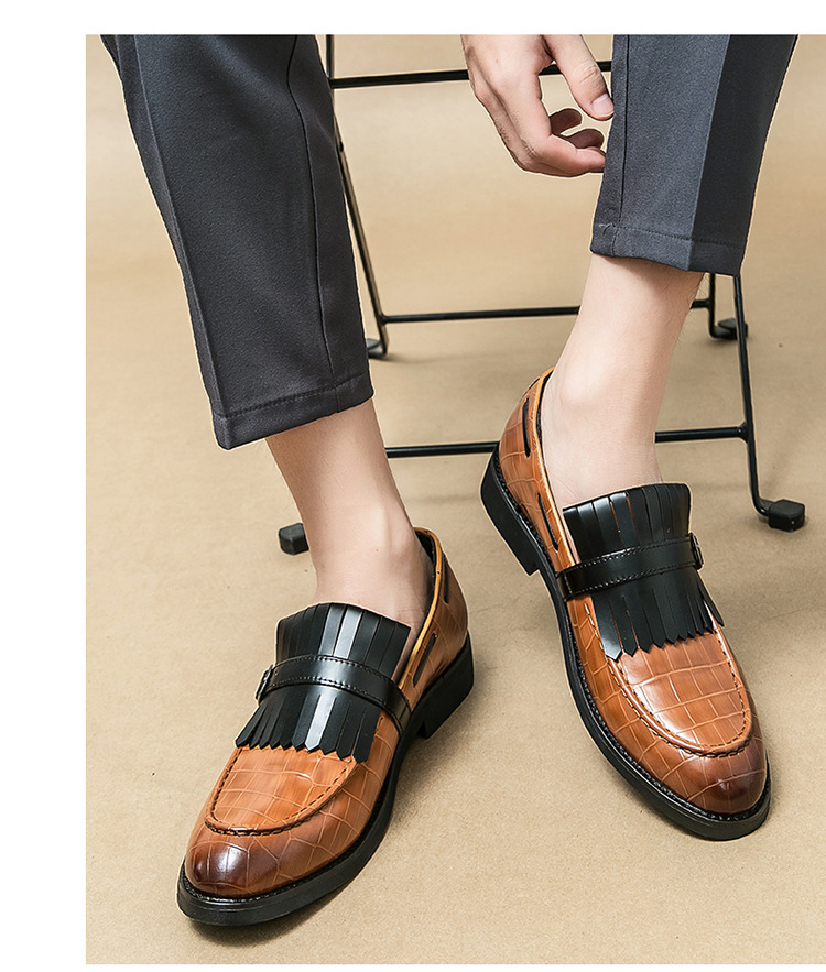 Men's Casual British Style Leather Shoes - Image 3