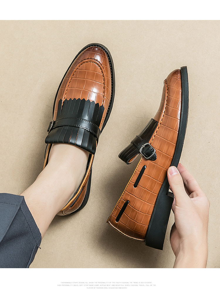 Men's Casual British Style Leather Shoes - Image 11