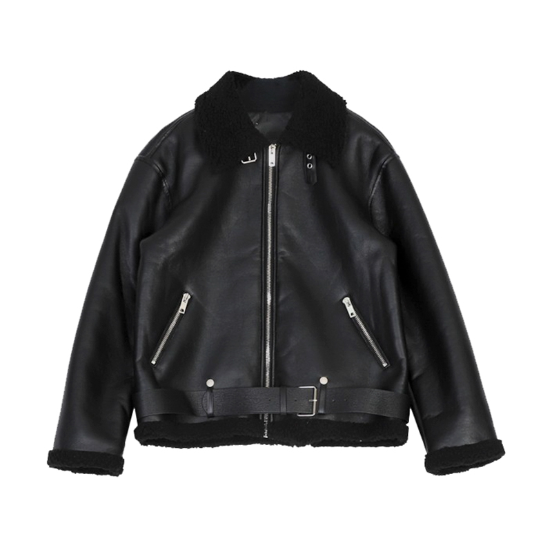Men's Fleece Loose Lamb Fur Jacket - Image 1