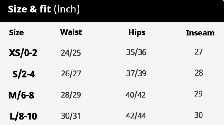 Leggings in different colors