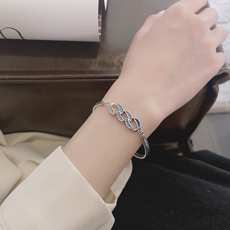 S925 Sterling Silver Retro Bracelet Image 1