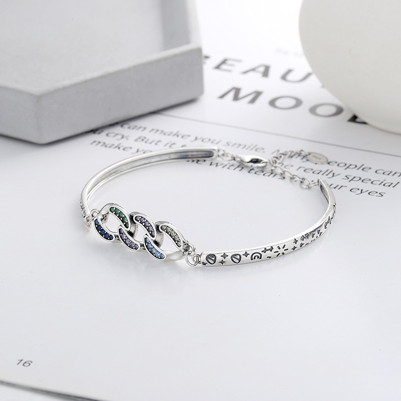 S925 Sterling Silver Retro Bracelet Image 4