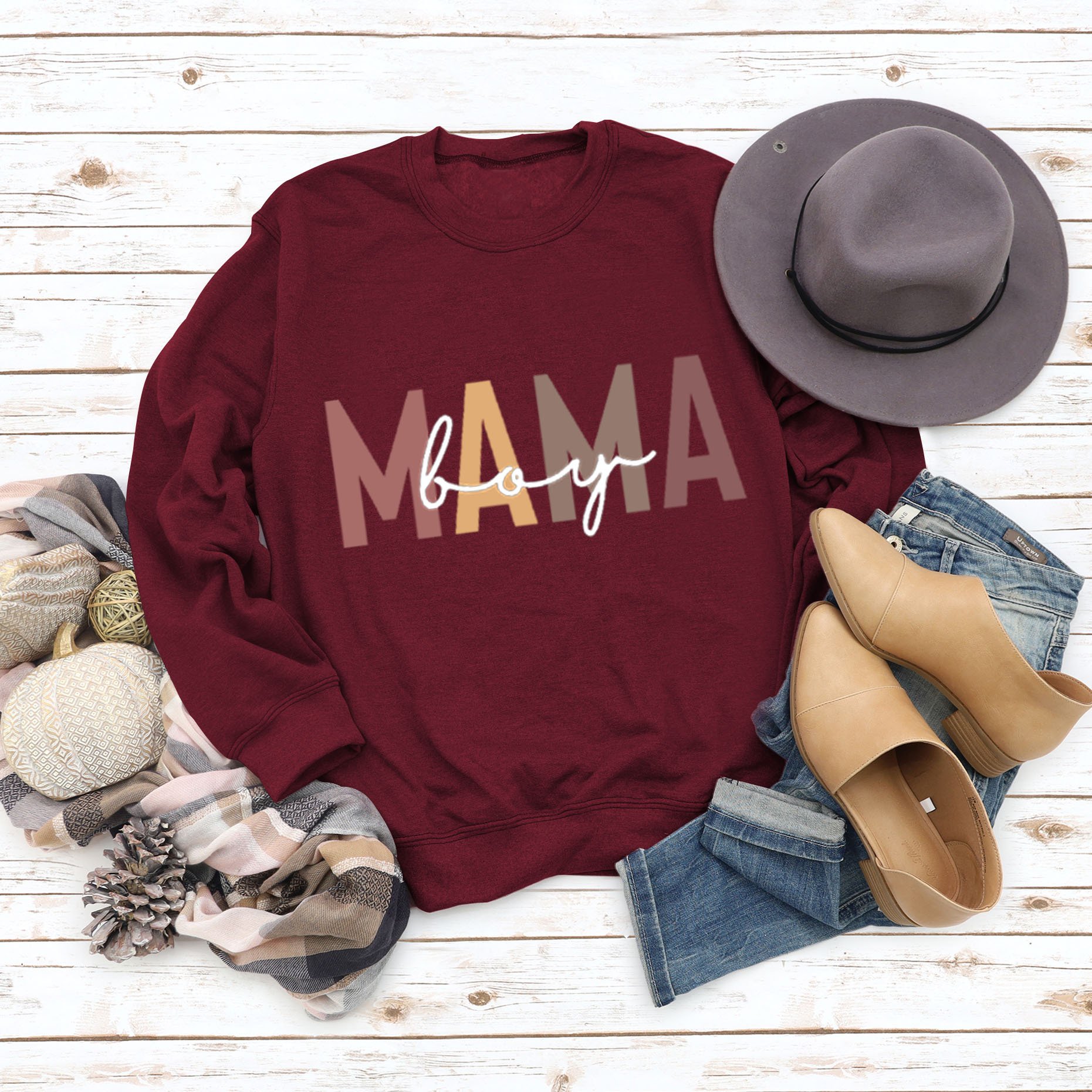 Cotton Printed Loose Fit Sweatshirt
