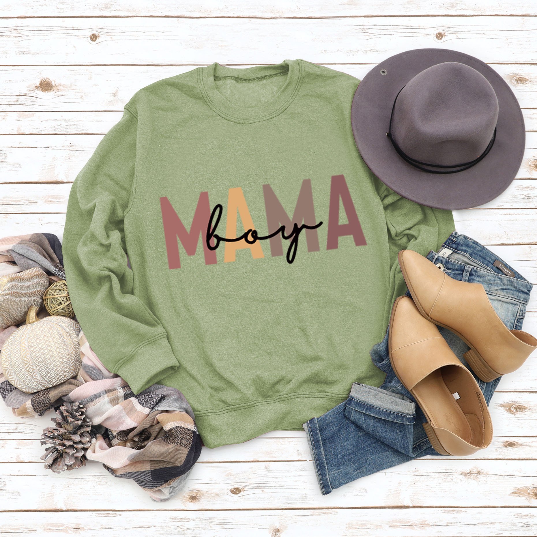 Cotton Printed Loose Fit Sweatshirt