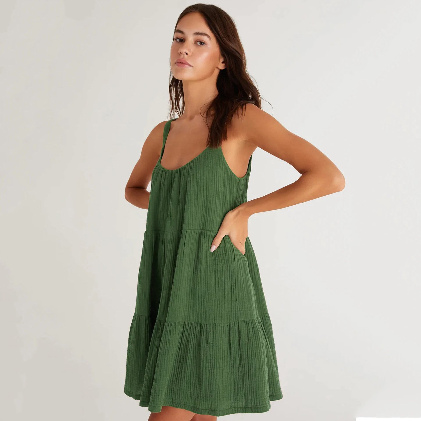 Outdoor Casual Home Nightdress Green