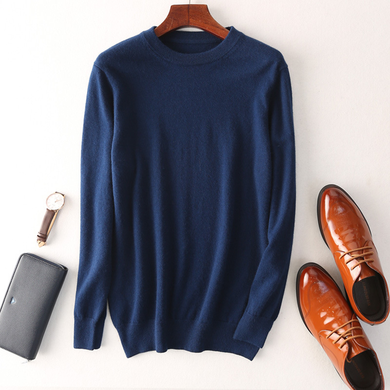 Men's Round Neck Pullover Sweater - Fit Style