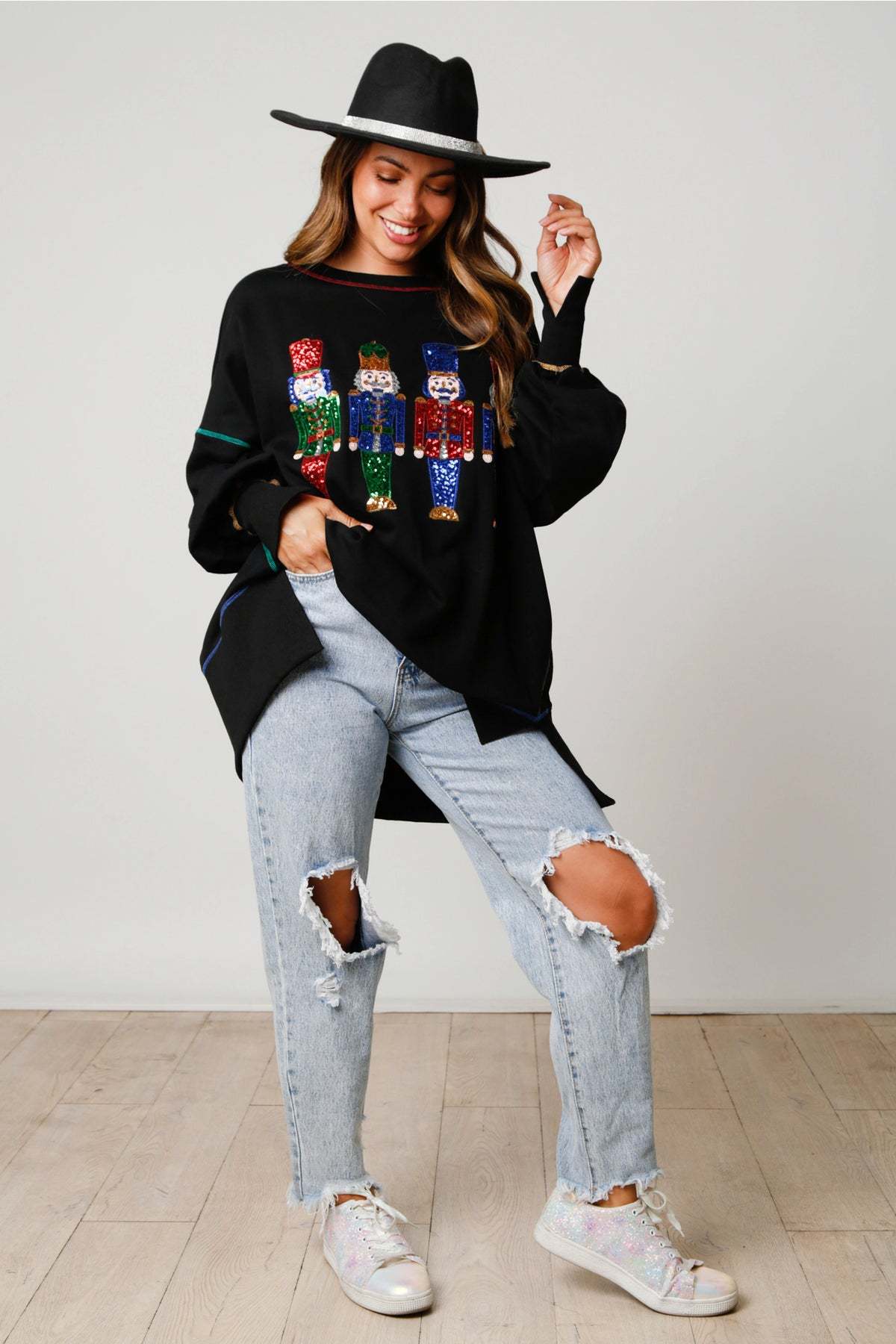 Christmas Sweet Sequins Top - Image 4