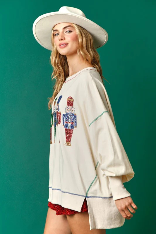 Christmas Sweet Sequins Top - Image 5
