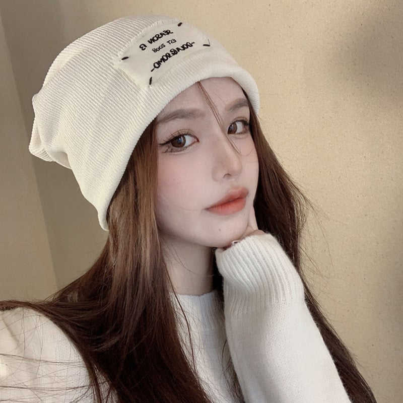 Knitted Wool Baotou Hat Image 3