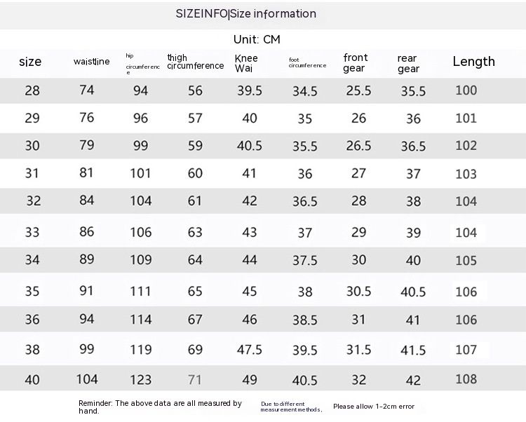 Men's Summer Jeans Light Blue