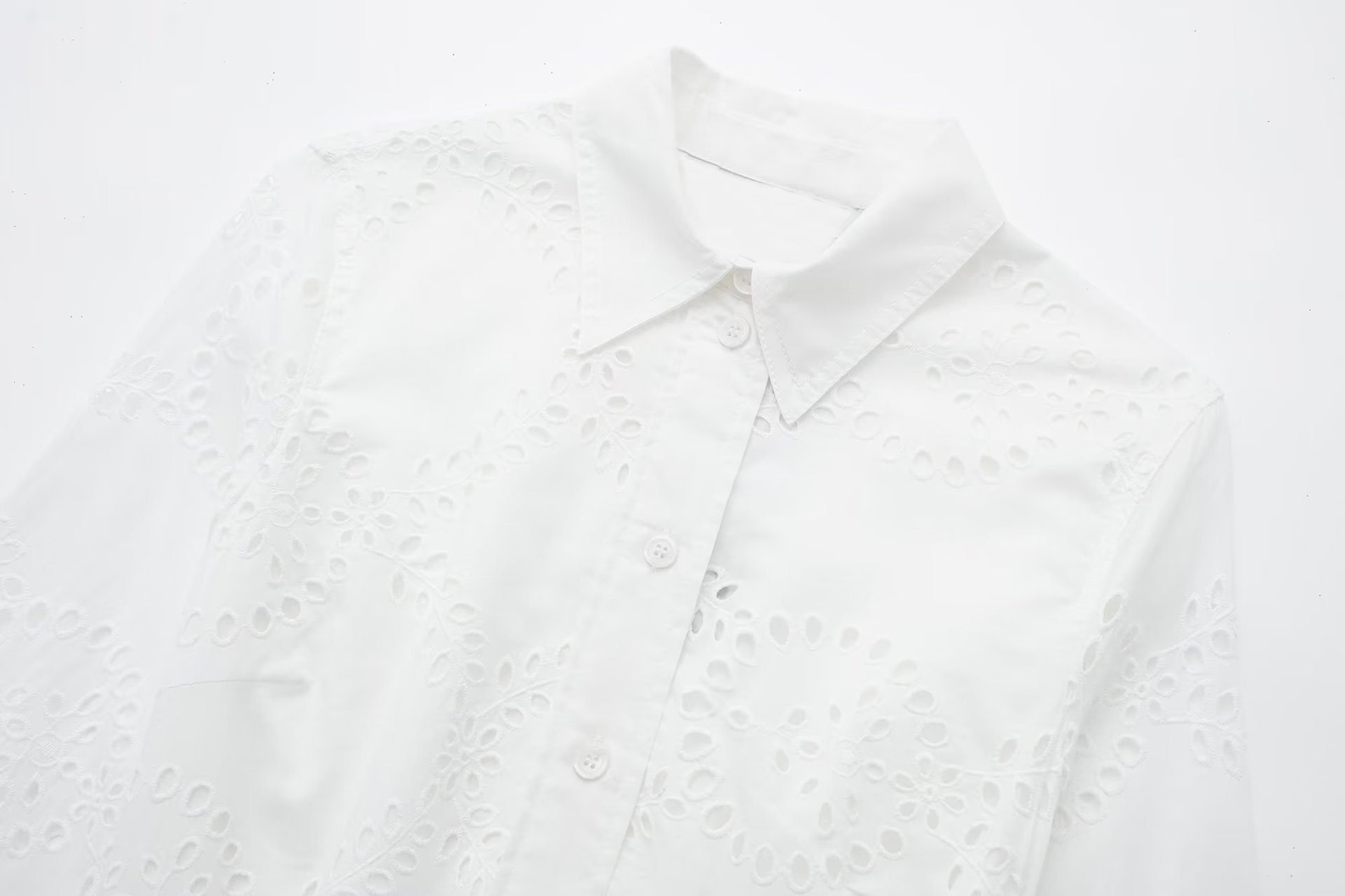 White Shirt Skirt Front View
