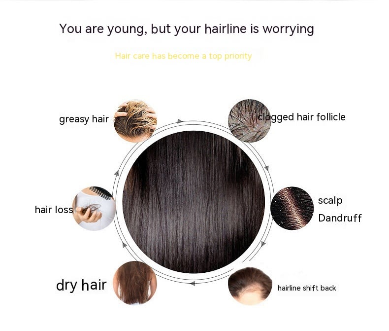 Red Light Vibration Massage Comb Image 2